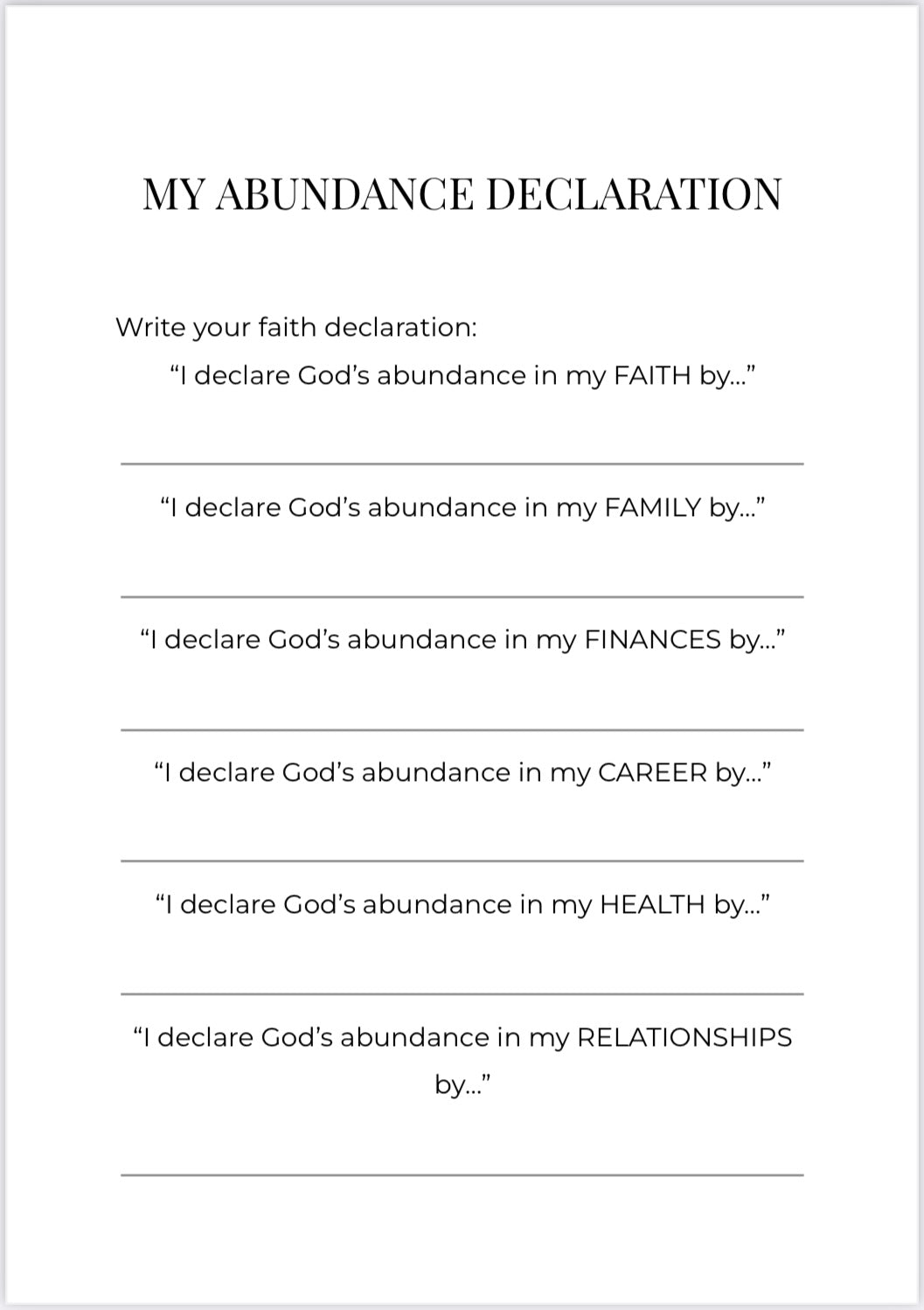 Abundance Journal